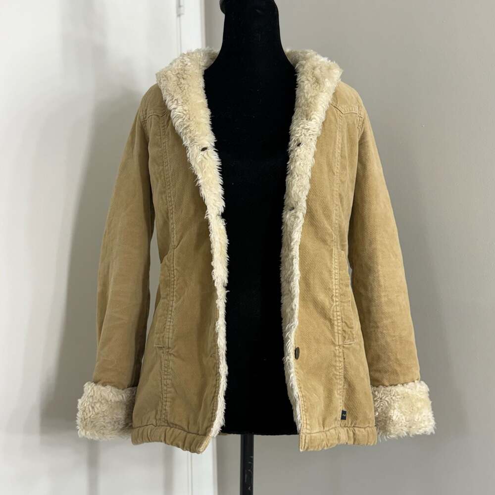 Abercrombie & Fitch Vintage Y2K Corduroy Sherpa Lined Penny Lane Jacket